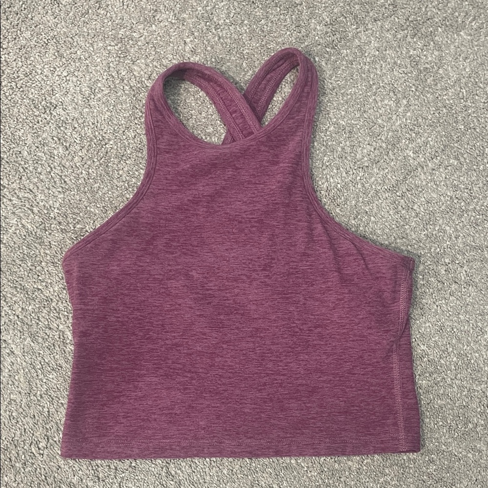 Beyond Yoga space dye Purple Racerback Tank Top small